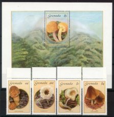 Mushroom set - GRENADA - Issue date 01-08-1986 - MINT **