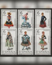 Spain 1970. Female costumes