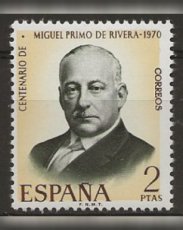 Spain 1970. 100th Anniversary of the birth of Primo de Rivera