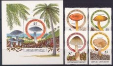 TP-GREGRE86.986.43.46.48 Mushroom set - GRENADE GRENADINES - Issue date 07/15/1986 - MINT **
